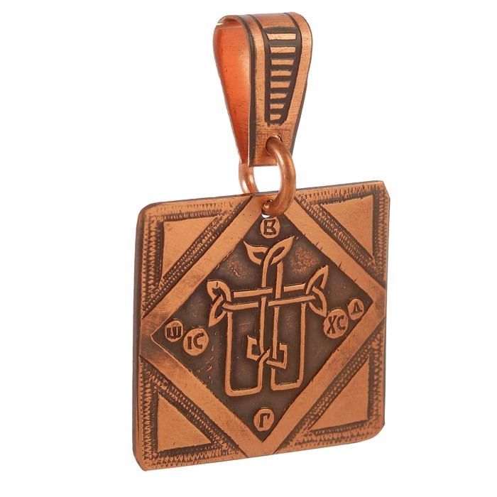 Монастырская подвеска H 25 мм L 27 мм медь