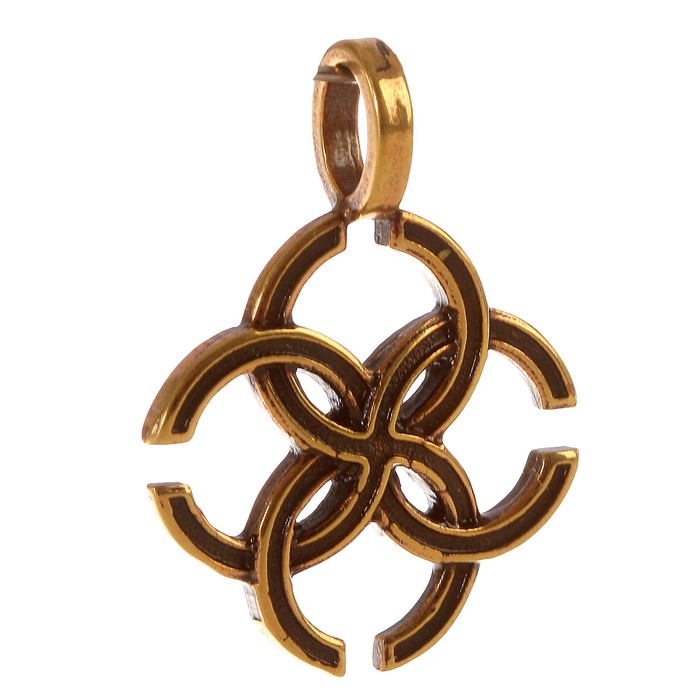 Оберег «Свадебник» D 22 мм латунь