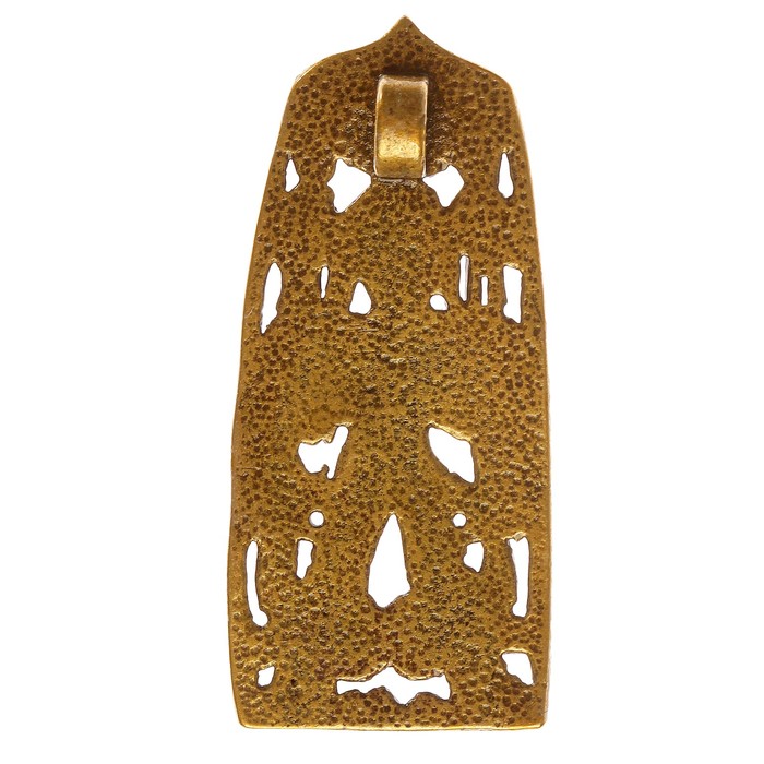 Подвеска «Крылатая богиня на пауках» H 53 мм, L 24 мм латунь