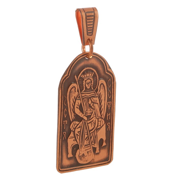 Подвеска «Святая София» H 40 мм L 25 мм медь