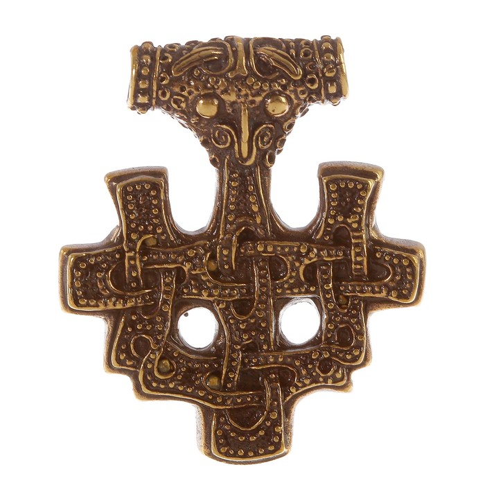 Подвеска с острова Хиддензе H 36 мм, L 42 мм латунь