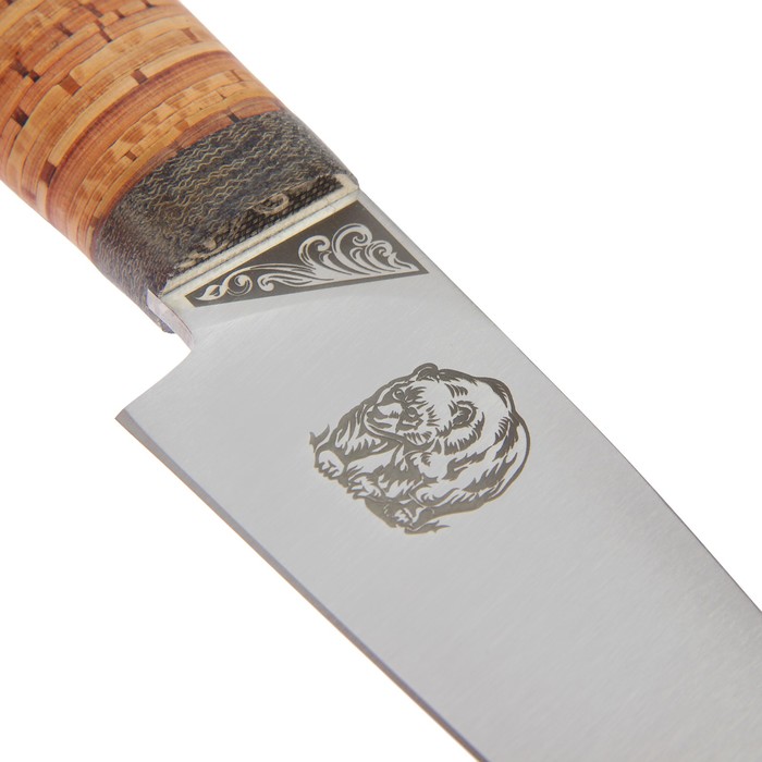 Нож "Барибал", рукоять береста