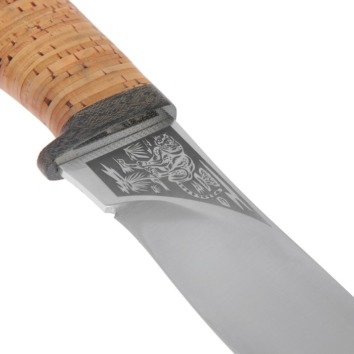 Нож "Гепард", рукоять береста