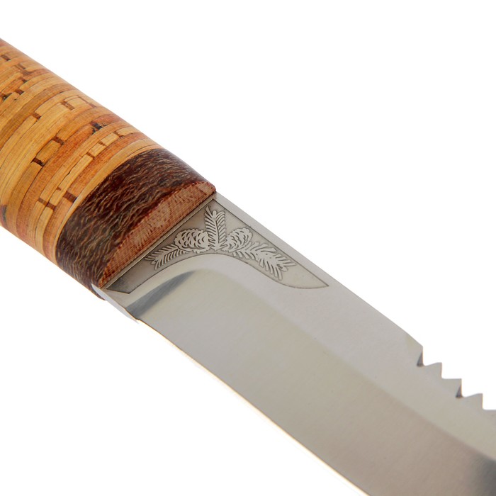 Нож "Робинзон-2", рукоять береста