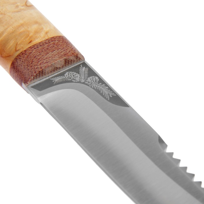 Нож "Робинзон-2", рукоять карельская береза