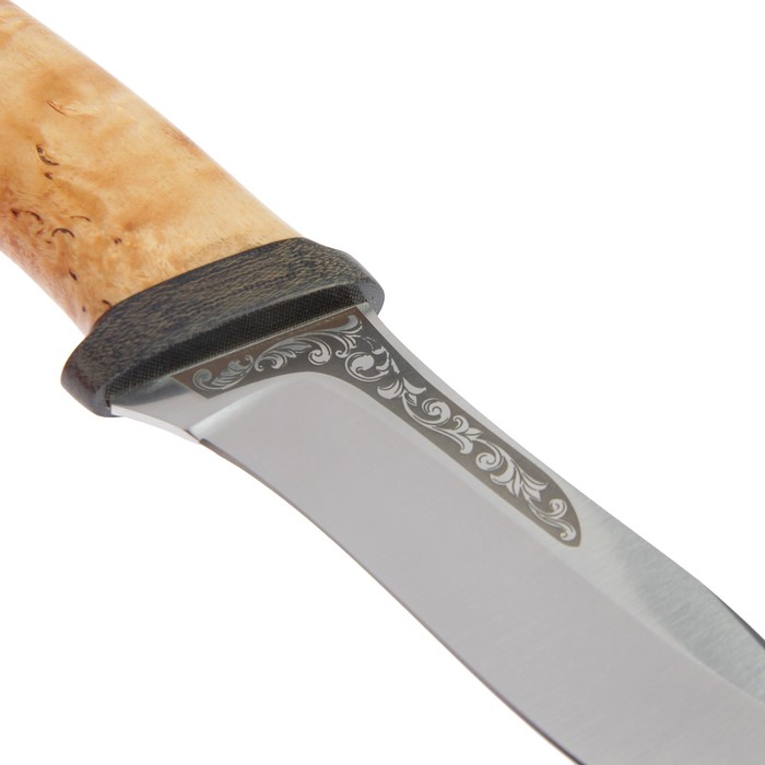 Нож "Скинер", рукоять карельская береза