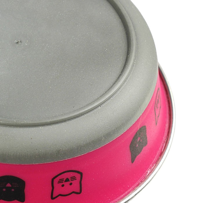 Миска креативная "Коты" с нескользящим основанием, 225 мл