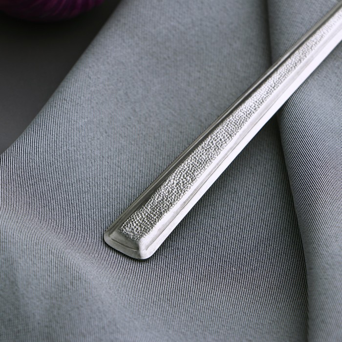 фото Вилка столовая доляна «пулкин», длина 19,8 см, толщина 1,2 мм, цвет серебряный