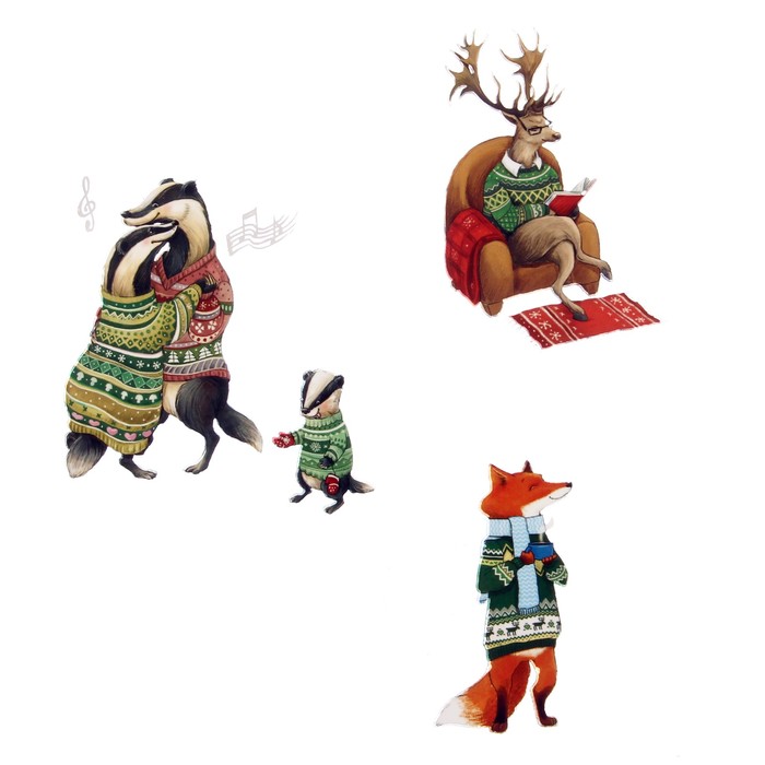 Термонаклейка в наборе «Праздничное веселье», 12 × 12 см