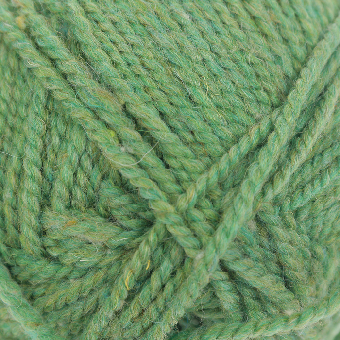 Пряжа "Простая" 50% шерсть, 50% акрил 200м/100гр (8102, меланж (зел.яблоко)