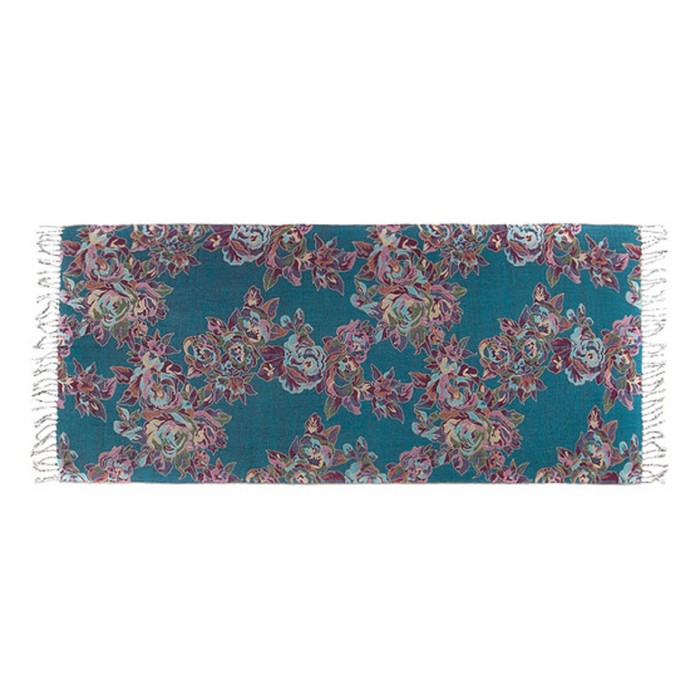 Палантин текстильный P3567_6, цвет голубой, размер 70x180