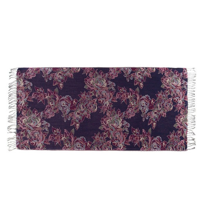Палантин текстильный P3567_9, цвет фиолетовый, размер 70x180