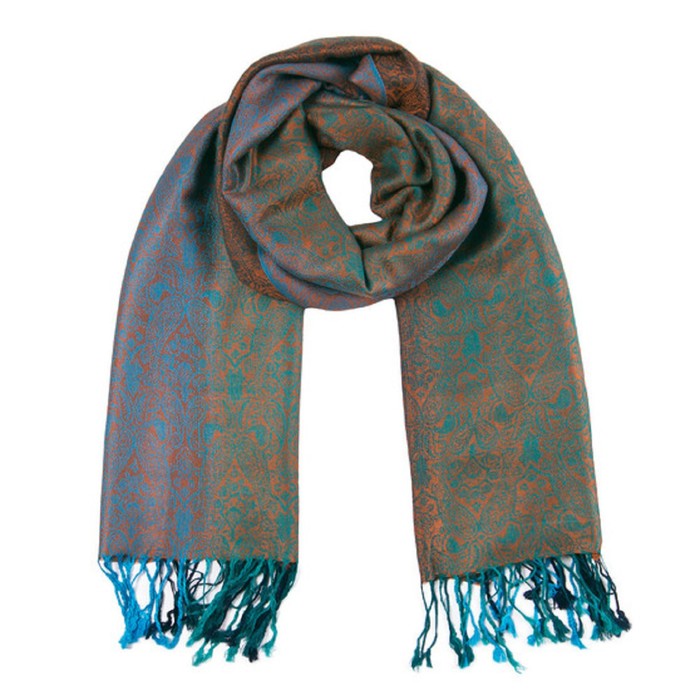 Палантин текстильный PJ1613_1, цвет разноцветный, размер 68х175