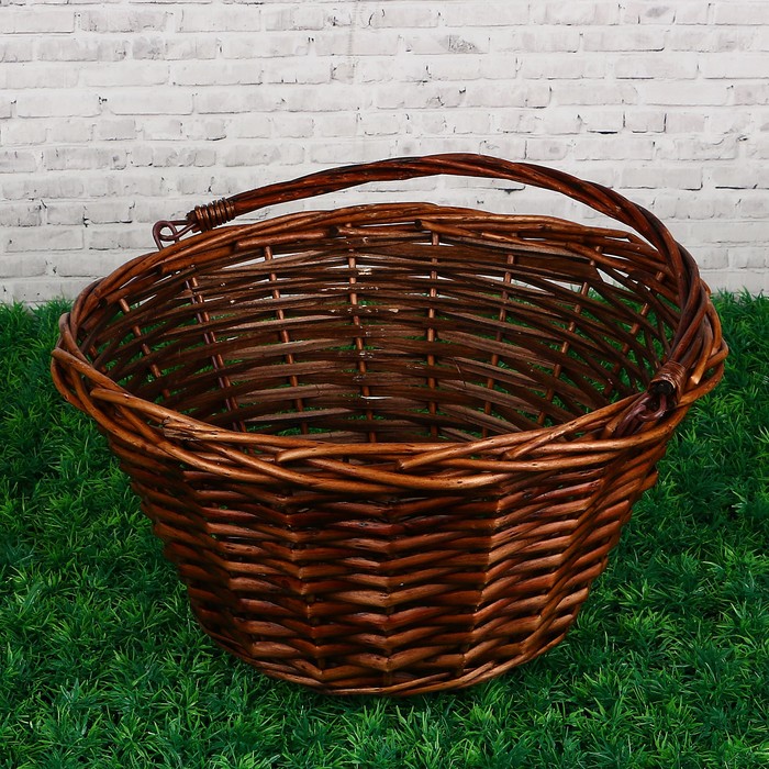 Корзина плетеная, 36х19/35 см, ива