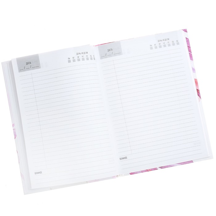 Ежедневник "8 Марта - праздник твоей нежности...", А5, твёрдая обложка, 160 листов