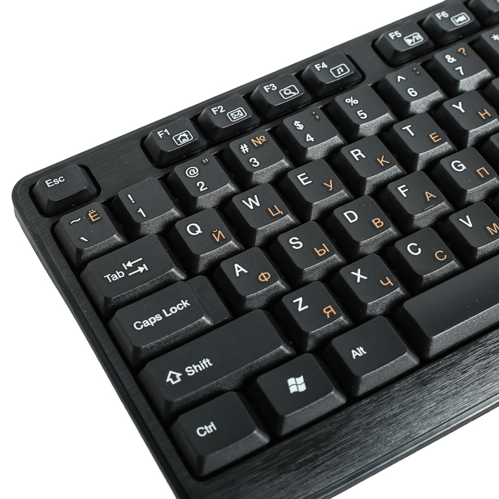 Клавиатура проводная, мультимедийная, Smartbuy ONE 208, USB, черная