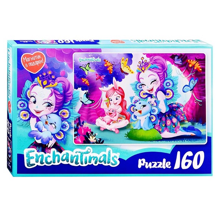 Пазл Энчантималс "Пэттер и Бри", 160 элементов + магнитик