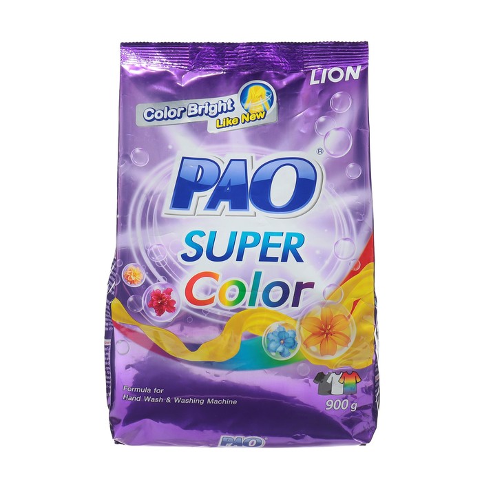 Стиральный порошок Lion PaoUV Color, для цветного белья,900гр стиральный порошок lion pao super color 900 гр