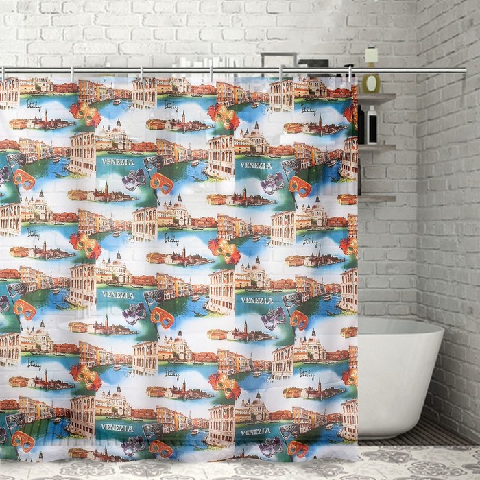 Штора для ванной комнаты "Венеция" 180х180 см