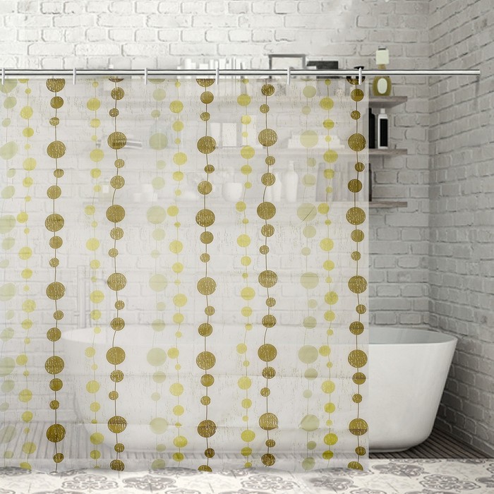 Штора для ванной "Для бережливых" 180х180 см