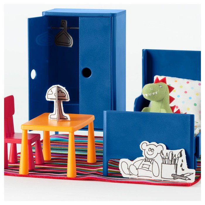 Набор мебели для кукол "Спальня" ХУСЕТ