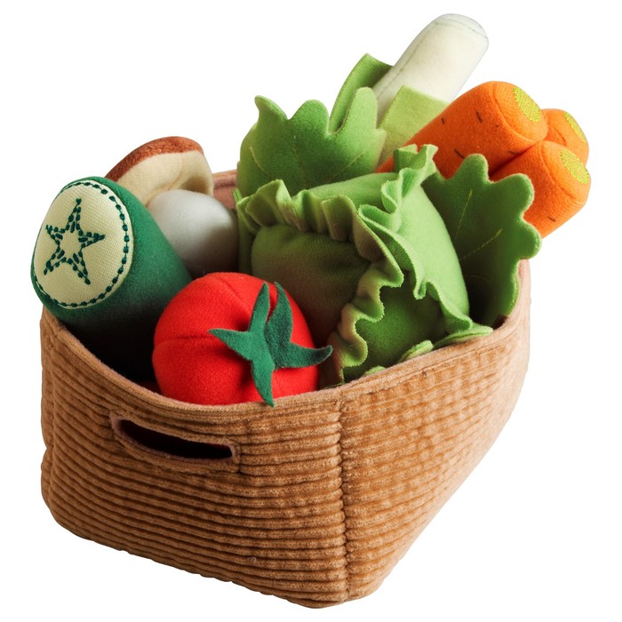 Мягкая игрушка "Овощи", 14 предметов ДУКТИГ