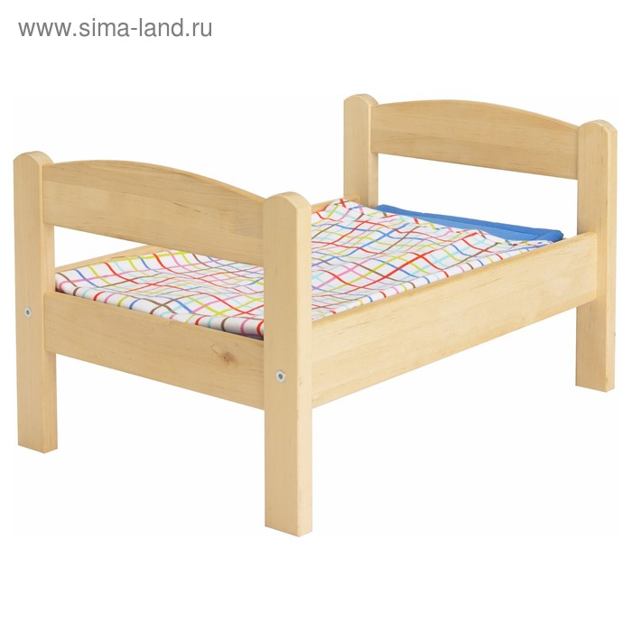 фото Мебель кукольная «кровать» с комплектом постельного белья дуктиг ikea