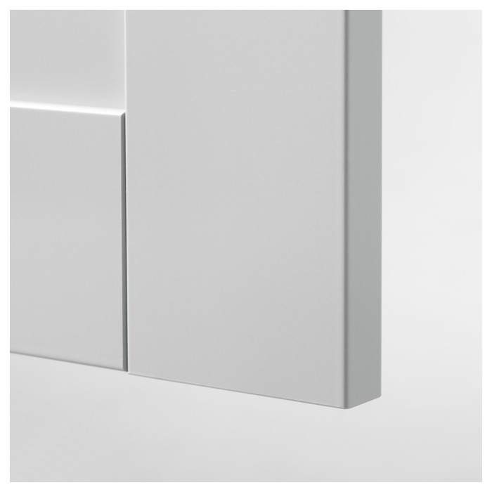 Навесной шкаф КНОКСХУЛЬТ с дверями, серый, 120x75 см