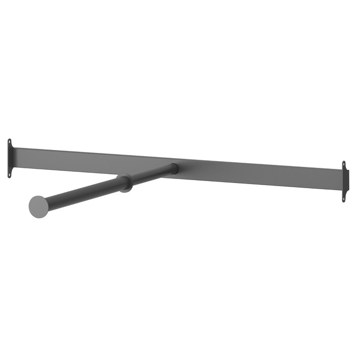 Выдвижная платяная штанга КОМПЛИМЕНТ, темно-серый, 75х35 см
