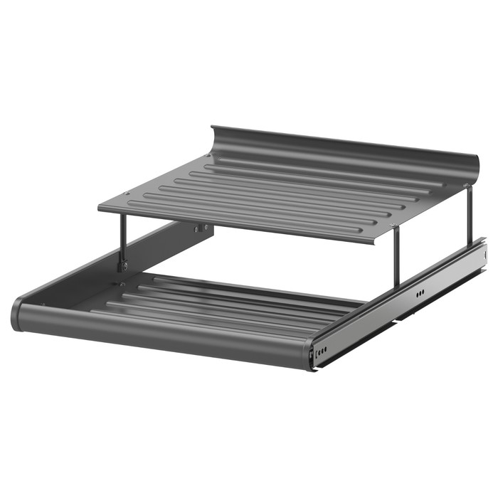 Выдвижная полка для обуви КОМПЛИМЕНТ, темно-серый, 50x58 см