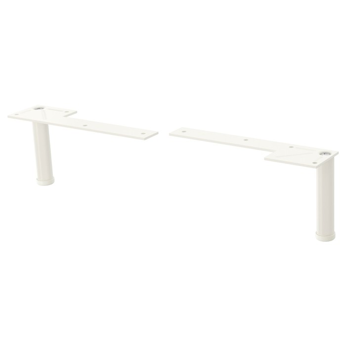 Набор ножек ЛИЛЛОНГЕН, белый, 2 шт, 11/12 см