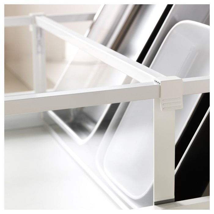 Разделитель МАКСИМЕРА, для высокого ящика, белый, прозрачный, 60 см