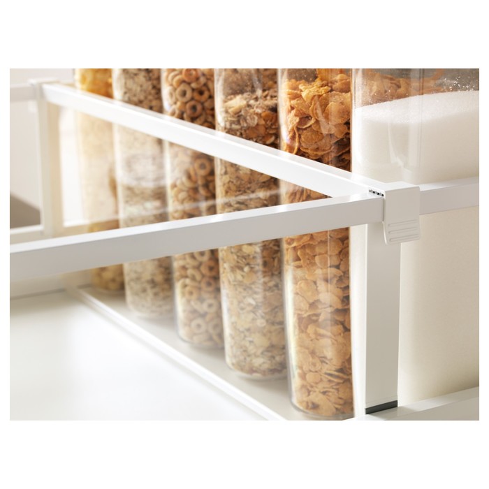 Разделитель МАКСИМЕРА, для высокого ящика, белый, прозрачный, 60 см