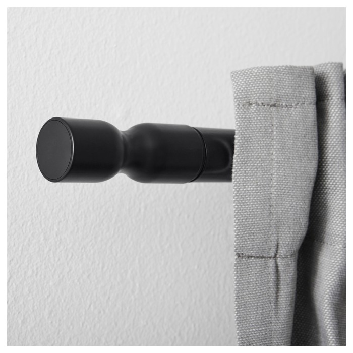 Набор наконечников МОРГОНМОЛ для гардин, 2 шт, черный