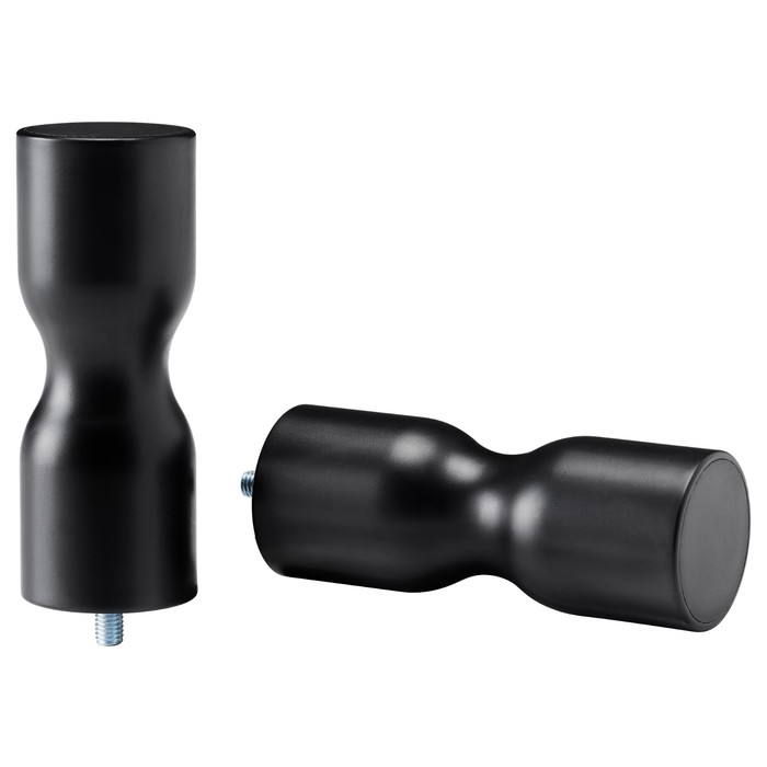 Набор наконечников МОРГОНМОЛ для гардин, 2 шт, черный