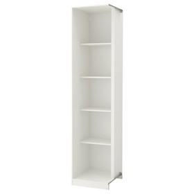 

Дополнительный угловой модуль ПАКС, 4 полки, белый, 53x58x236 см