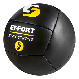 

Медицинбол 5 кг EFFORT, d 24 см, винилискожа