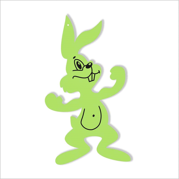 Фигурка светящаяся "Кролик-спортсмен" высота 8,5 см