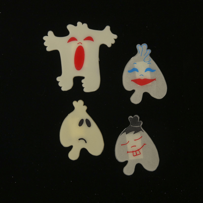 Фигурки-наклейки светящиеся "Веселые светяшки" (набор 4 шт)