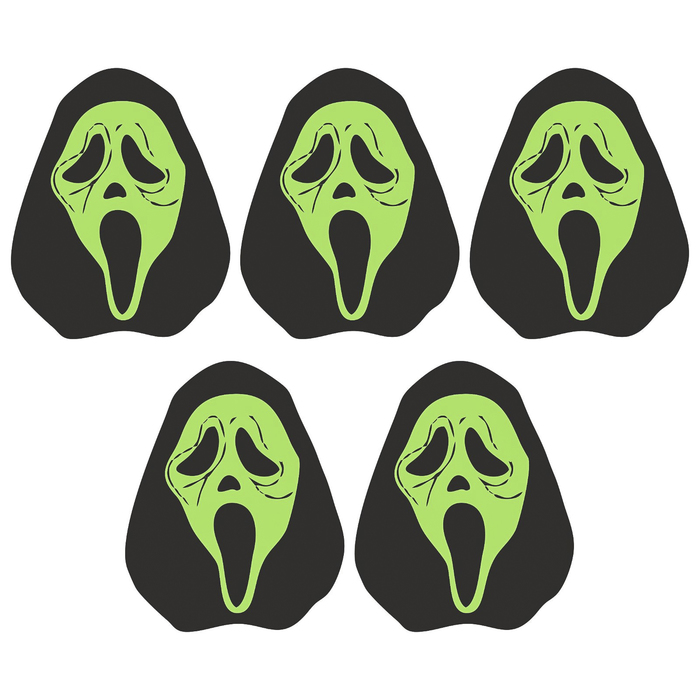Наклейка виниловая светящаяся "Крик" (набор 5 шт) 5,5х7 см