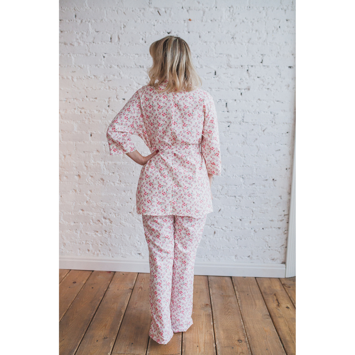 Рубашка женская KAFTAN "Flowers", р-р 42-44, 80% хл., 20% п/э