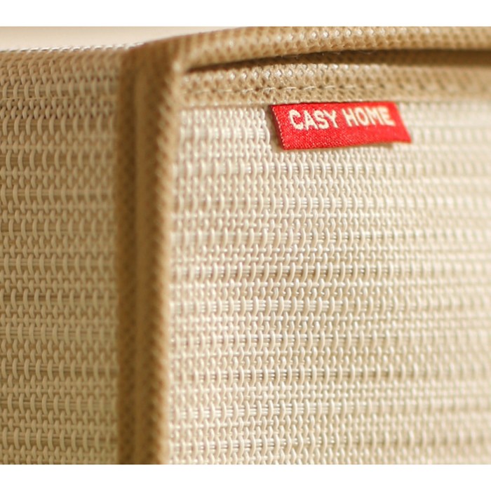 Коробка для хранения с крышкой бежевая bo-053