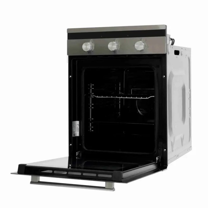 Духовой шкаф Lex EDM 4570 IX, электрический, чёрный/серебристый