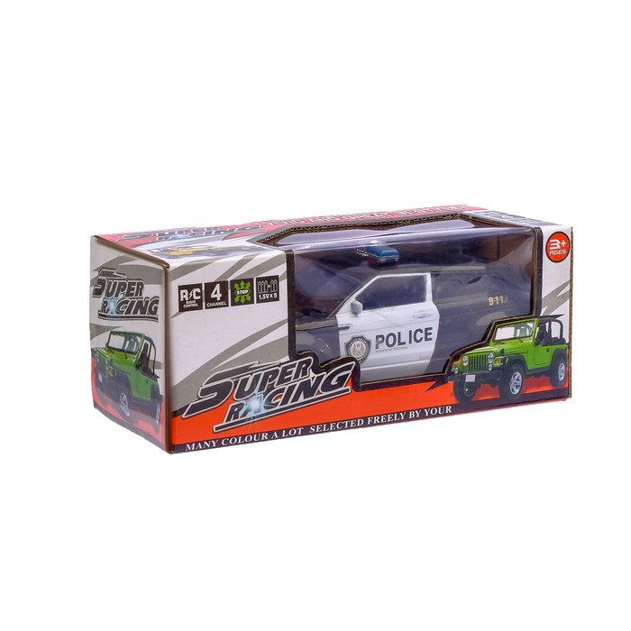 Машина радиоуправляемая "Полицейский джип",МИКС работает от батареек