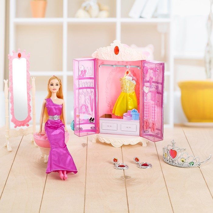 Кукла модель "Лида" в платье, с аксессуарами