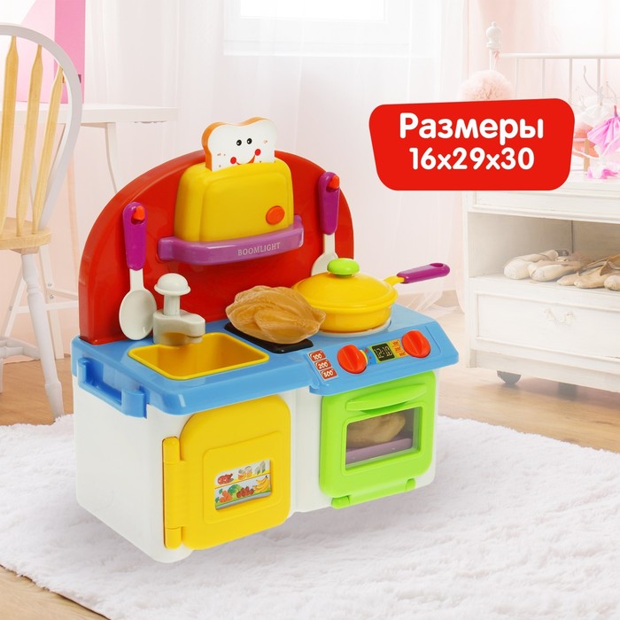 Игровой модуль "Моя кухня" с аксессуарами, световые и звуковые эффекты, льётся вода из крана