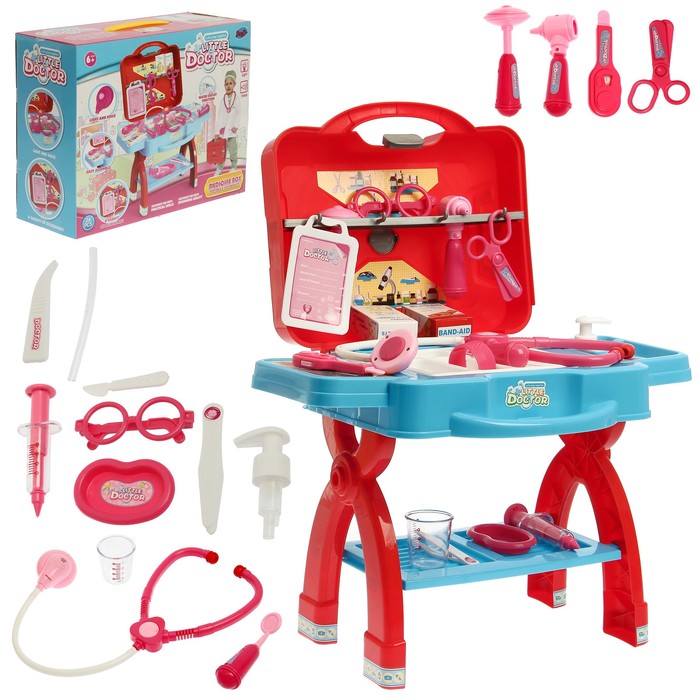Игровой набор на ножках "Медицинский стол" с аксессуарами