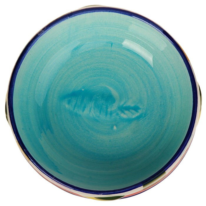 Миска керамическая для грызунов "Морковка" 50 мл, голубая