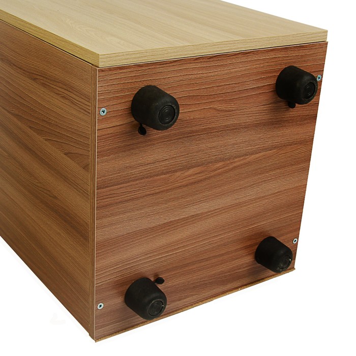 Пенал для документов с нижней дверью 400х420х1900 Ясень шимо светлый/темный