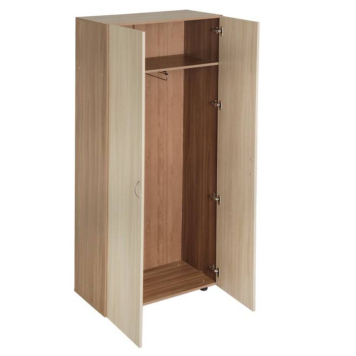 Шкаф для одежды 2-х дверный 800х420х1900 Ясень шимо светлый/темный